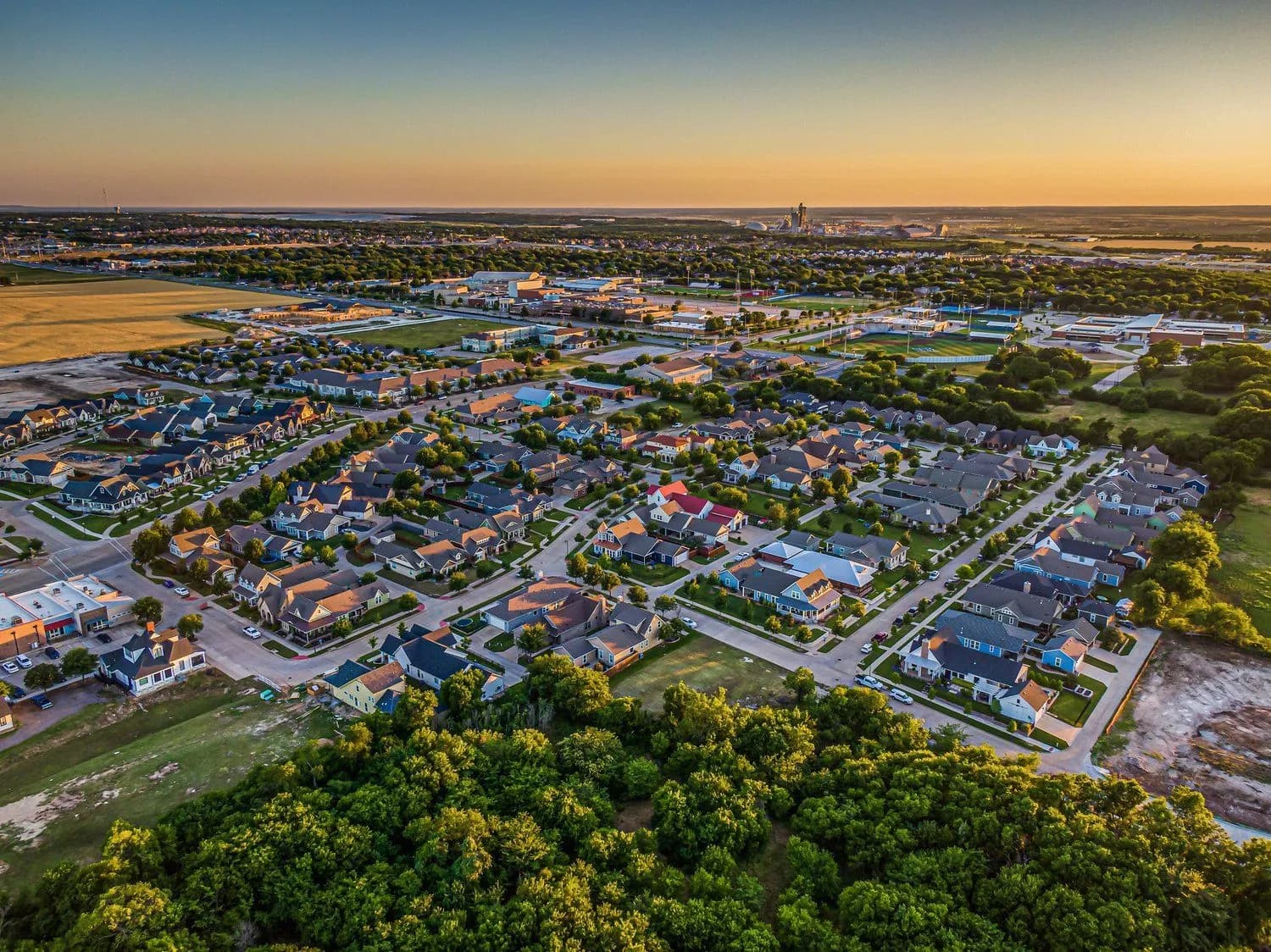 Commercial concrete service area in Midlothian, TX